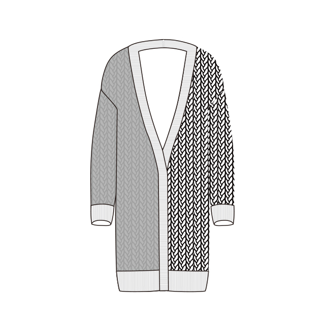 ミディカーディガン