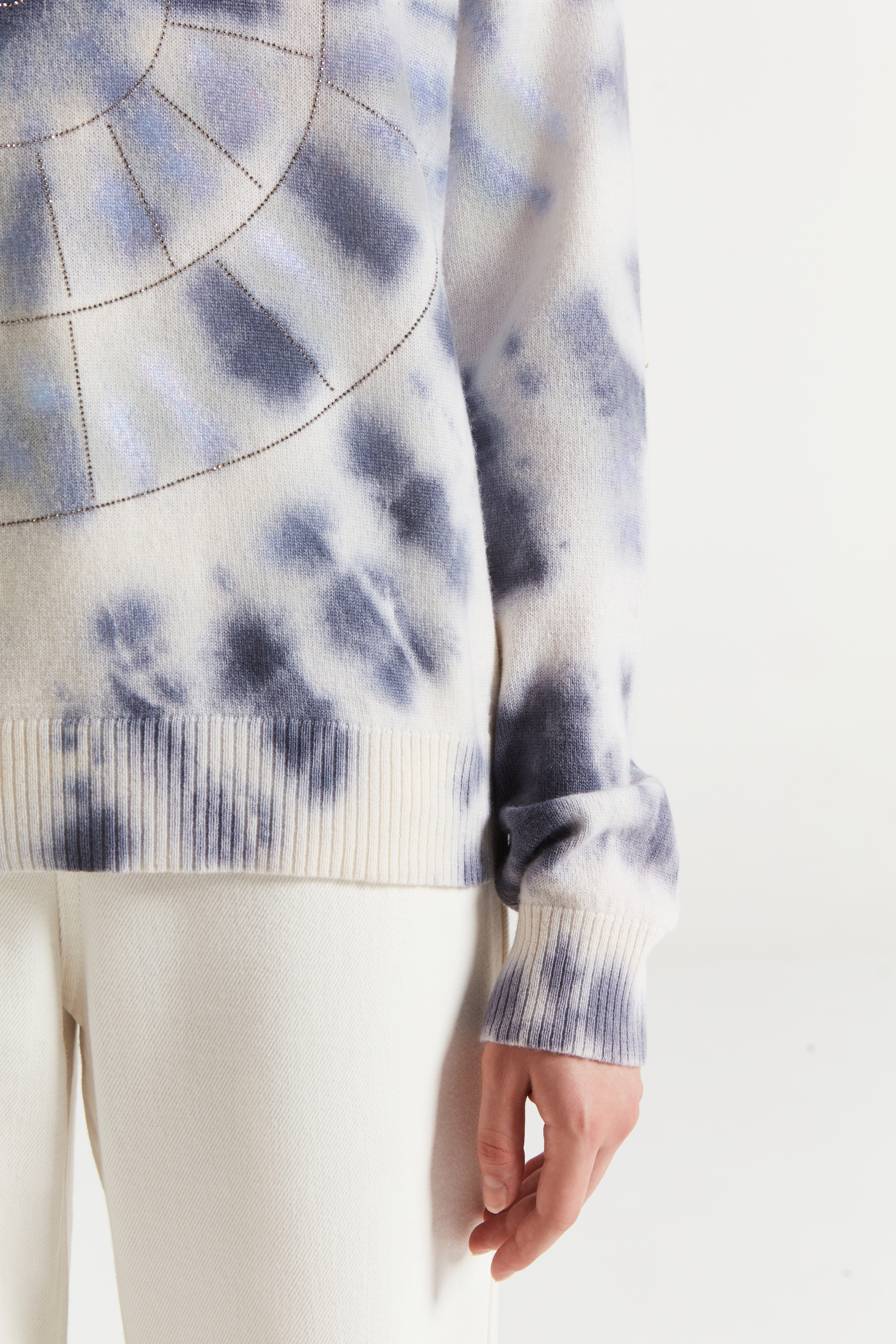 タイダイ染めプルオーバーセーター