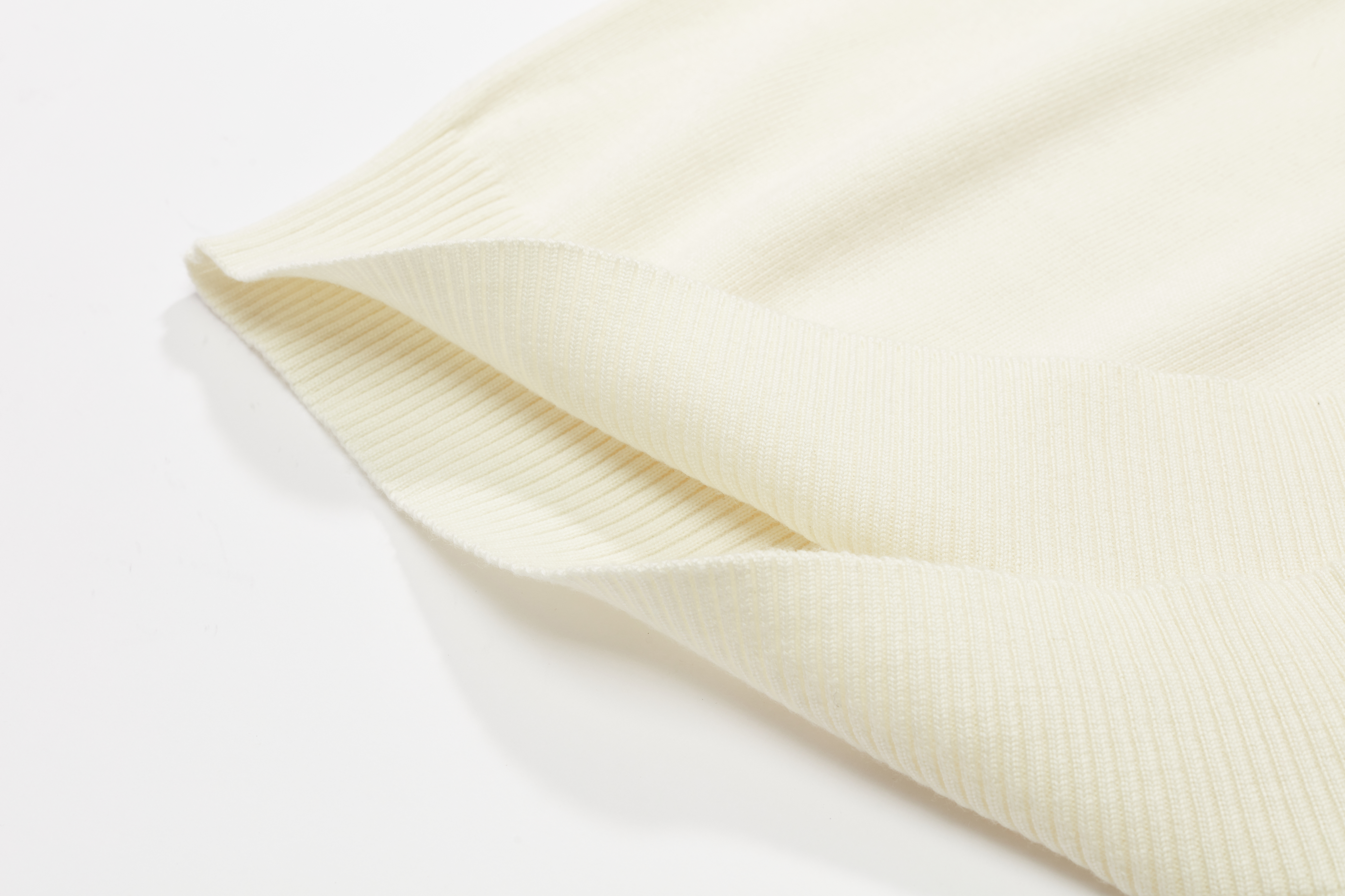 白い長袖メンズニットセーター 