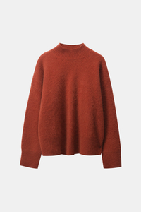 ブリックレッドクルーネックジャンパー