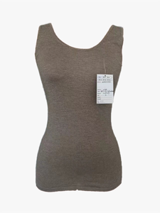 Uネックノースリーブタイトプルオーバー