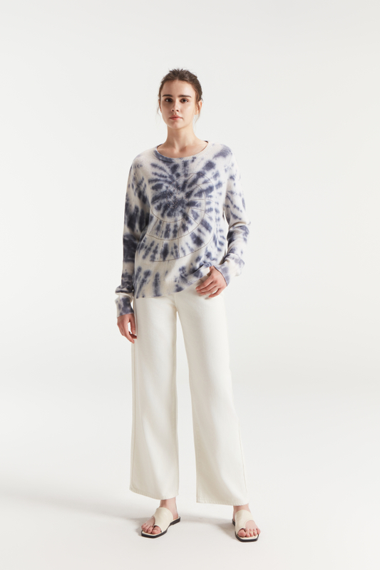 タイダイ染めプルオーバーセーター