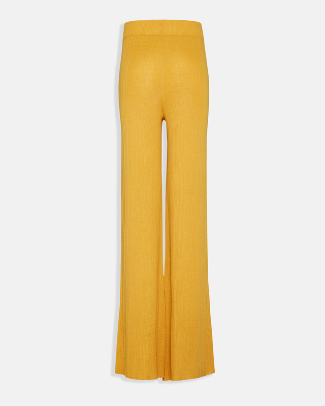 レディース ピュア カシミア ニット パンツ |高級ワイドパンツOEMメーカー