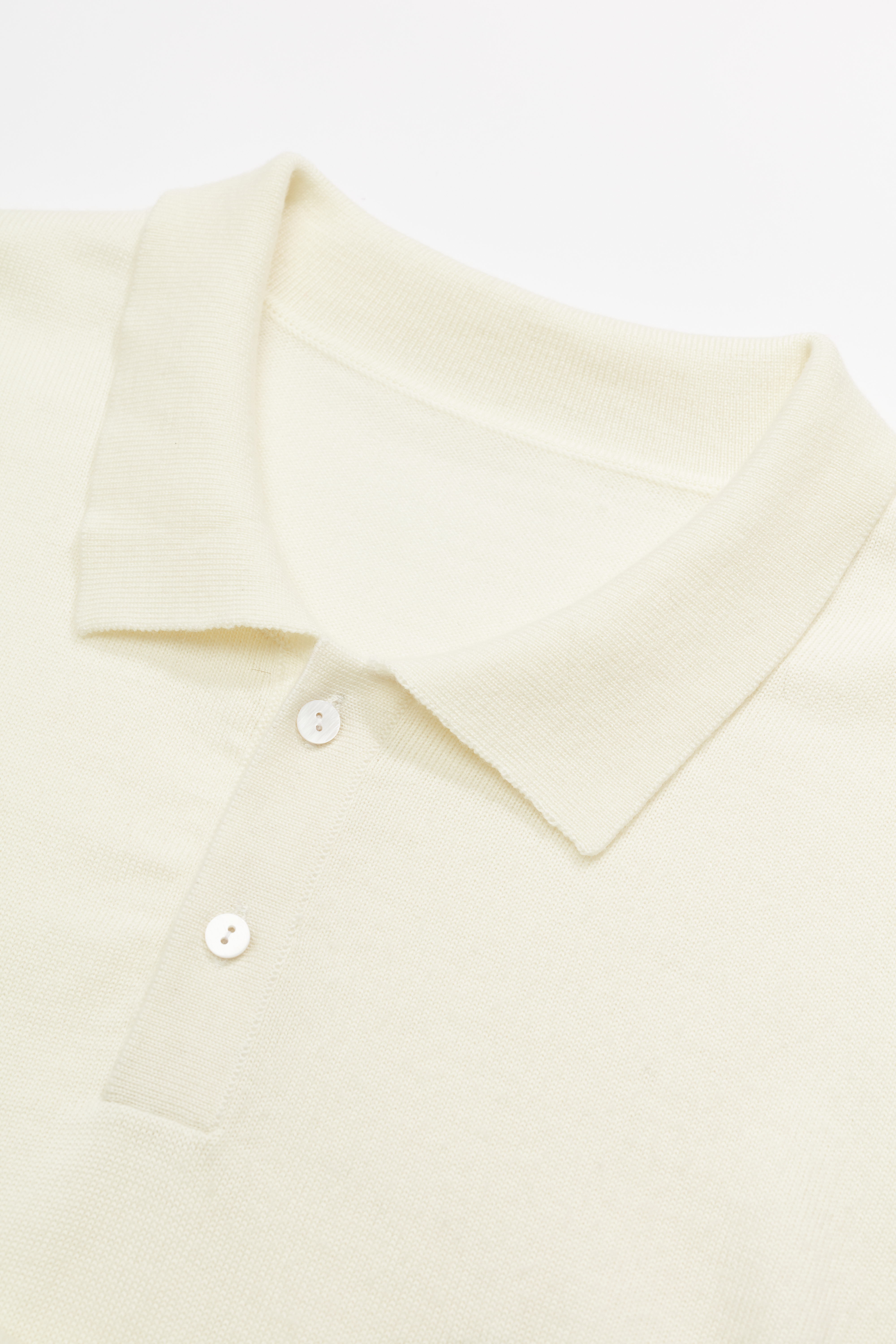 白い長袖メンズニットセーター 