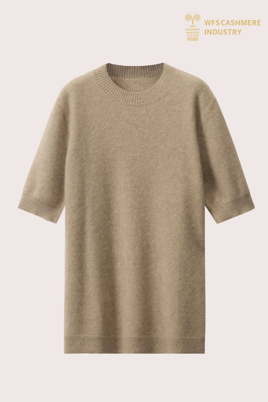 プレミアム メンズ ニット クルーネック T シャツ |高度な基本 OEM